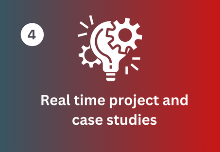 Real time project and case studies. 